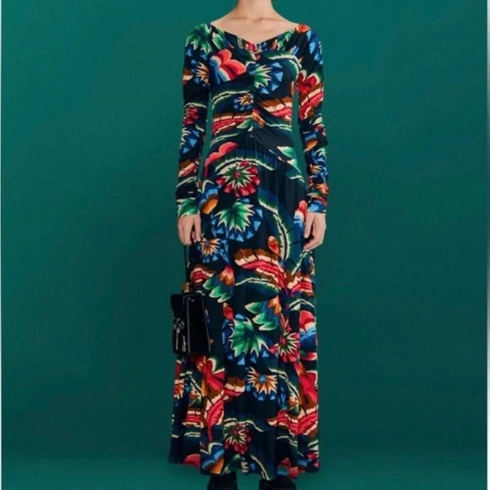 NWT Floral Long Sleeve Maxi Dress Sz S